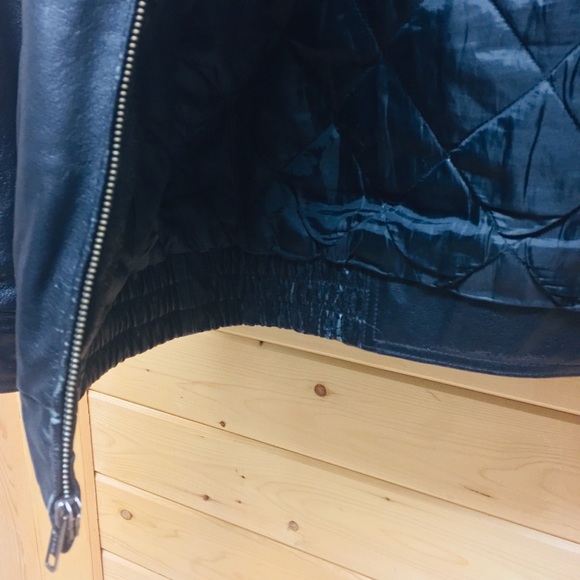 Vtg Biker leather Motorcycle JACKET Sz M - Picture 7 of 8